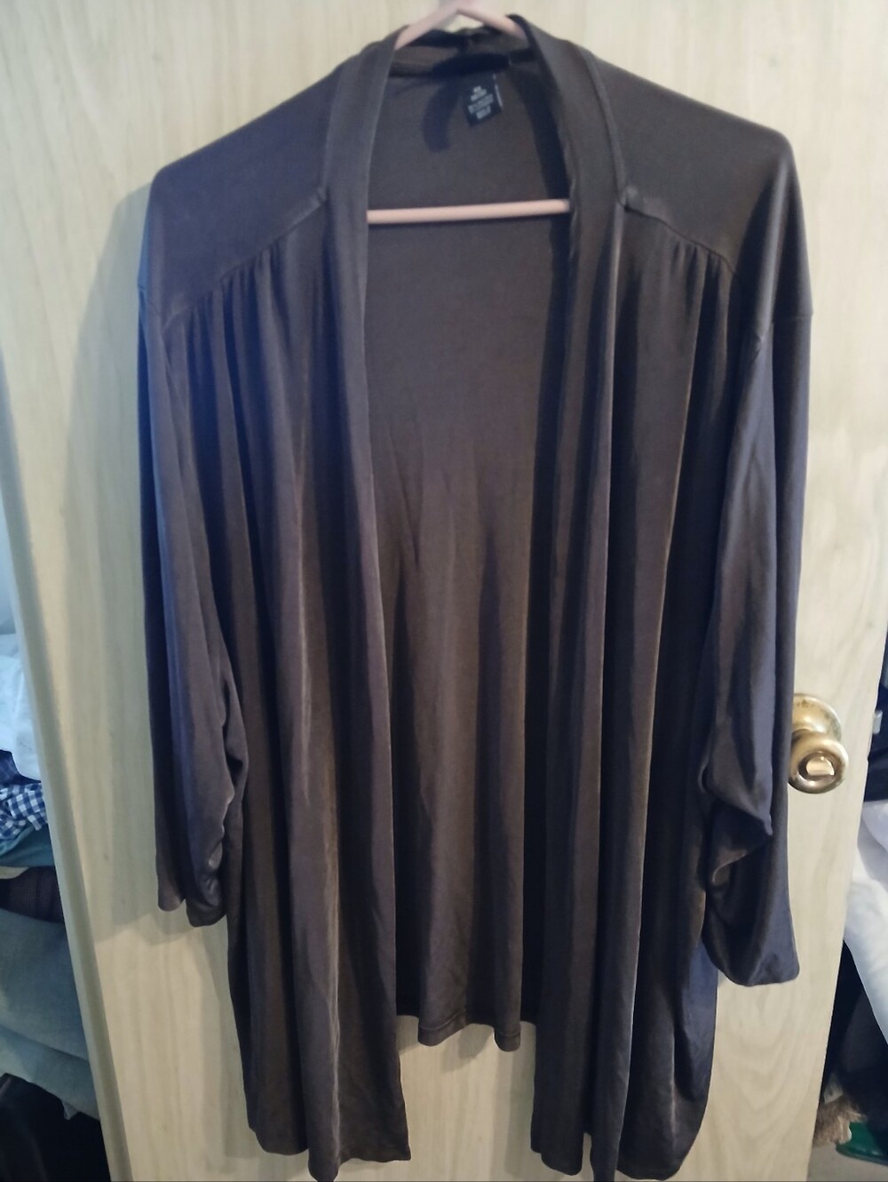 MAGGIE BARNES WOMEN'S PLUS SIZE 4X 30/32 BROWN JACKET